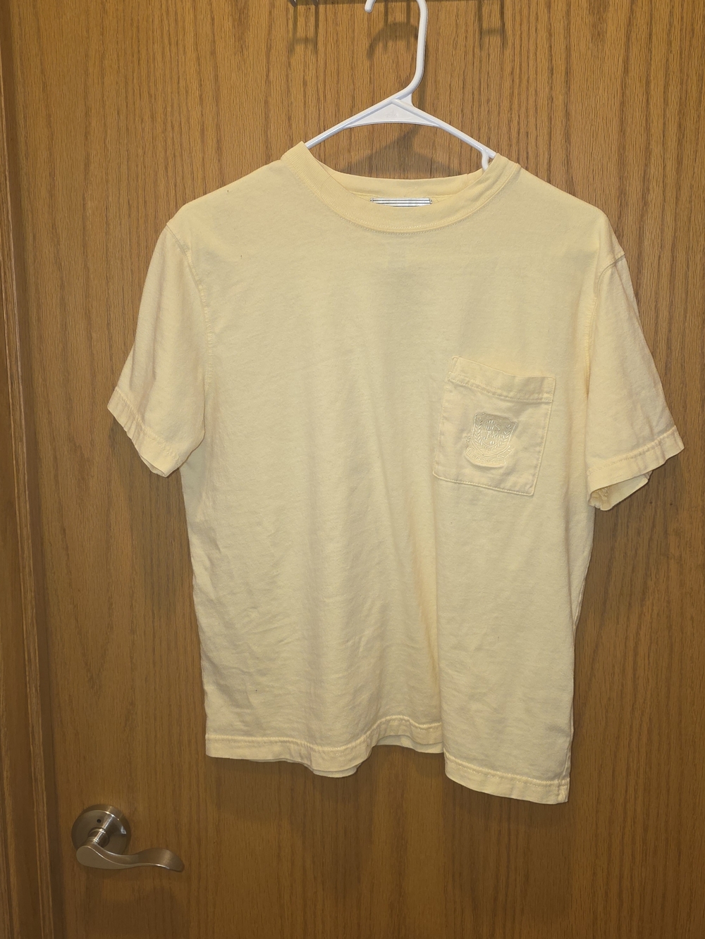 Vintage Jones New York Pale Lemon Short-Sleeve Pocket Tee
